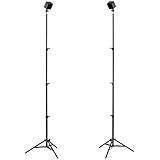 Base Reality 76-Inch Adjustable VR Tripod Stand with Ball Head, Set of 2 | HTC Vive & Oculus Rift Compatible