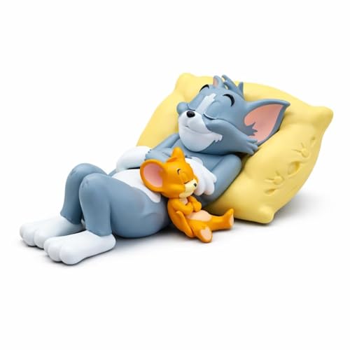 Riyenio Cartoon Character Figurine Set with Superhero Figure, Couple Dashboard Doll and Cat Mouse Model (Tom and Jerry)