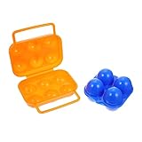 ULTECHNOVO 2 Stück Teiliges Eieraufbewahrungsset aus Robustem Tragbare Outdoor Eierbox Fach...