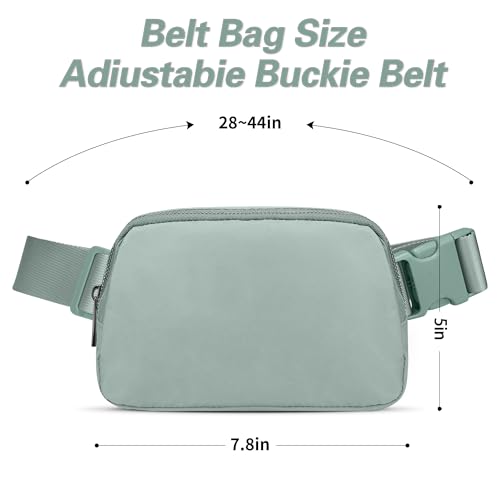 Image of JSJ Mini Fanny Pack for Women & Men,Valentines Day Gifts for Girls Teens Kids Daughter Sister Her,Trendy Stuff Crossbody Bags Cute Everywhere Belt Bags. (Sage Gray)