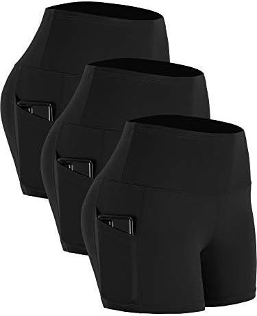 Cadmus Women’s 3″/4″ High Waist Spandex Running Shorts for Yoga