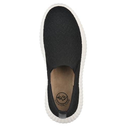 WHITE MOUNTAIN Women's Daylight Platform Sneaker, Black/Fabric, 9 M by WHITE MOUNTAIN - Used condition - Image 6