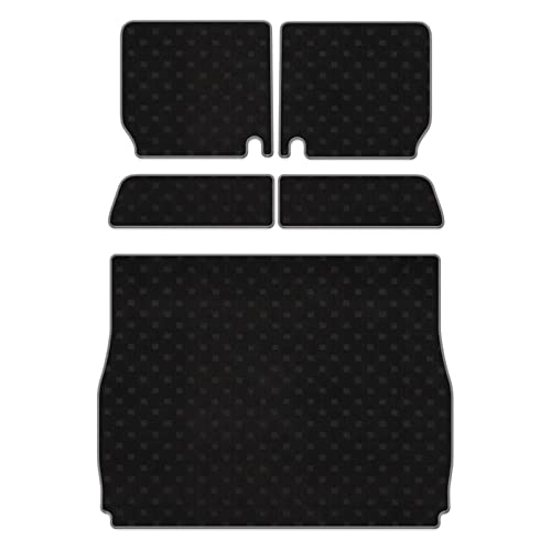 Hotfield ダイハツ 互換品 新型 アトレー S7系 ラゲッジルームマット/STDブラック ロック糸カラー:グレー