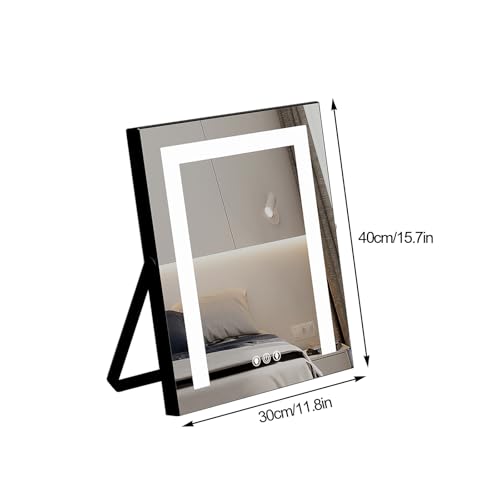 Miroir de maquillage LED avec éclairage tactile : une idée cadeau beauté idéale - 7