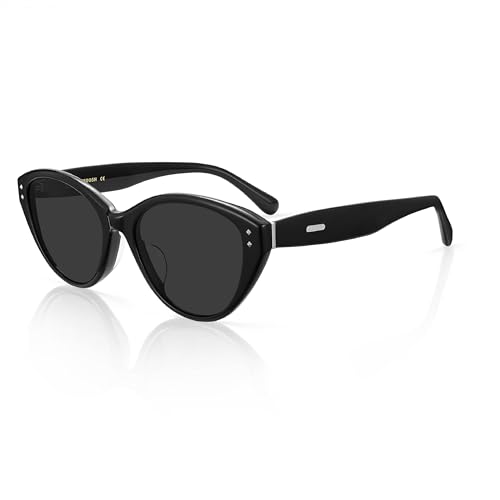 Image of Vintage Cat Eye Sunglasses Trendy Acetate ShadesUV400, Exclusive Brand of EssilorLuxottica