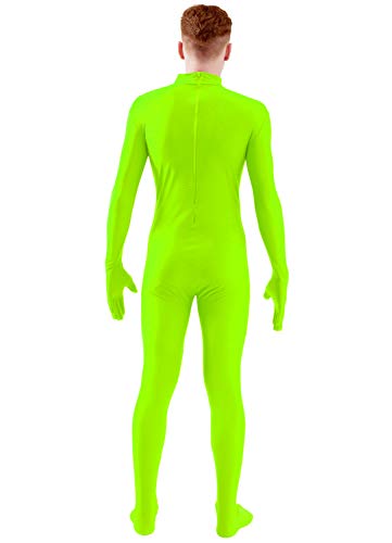 Image of Ensnovo Mens Mock Neck Full Body Unitard Spandex Zentai Suits Costumes