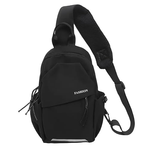 Image of Waterproof Sling Mini Backpack for Men & Women, Lightweight Crossbody Bag for Travel, Hiking, Gym, Jogging, Picnic & Daily Use 5 Liter (White, Blue, Black)