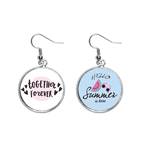 Pendientes de sandía estilo cita romántica y joyería de verano para lóbulo