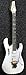 Ibanez JEM7VP Steve Vai Signature Premium Electric Guitar - White Bundle with Gig Bag, Tuner, Strap, Cable, Austin Bazaar Instructional DVD, and Polishing Cloth