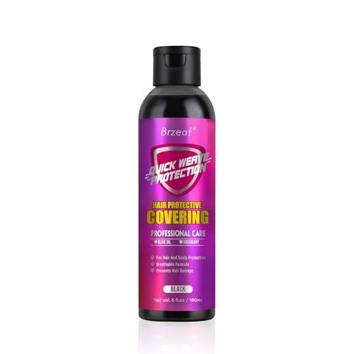 Brzeaf Quick Weave Protective Shield - Prevents Damage & Quick Weave Protection, Hair Protective Liquid Cap for Hair and Scalp Protection, Breathable Formula, Easy Removal