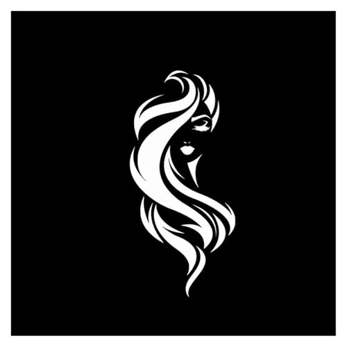 �ԗp�X�e�b�J�[ �Z�N�V�[�ȃ����O�w�A �Â��ȏ��̎q �t�@���^�W�[�X�^�C�� �ԗp PVC �����f�J�[�� �A�N�Z�T���[ �N���G�C�e�B�u �h��(WHITE,20cm)