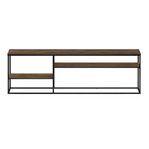 Image of Furinno Moretti Modern Lifestyle TV Stand, Columbia Walnut