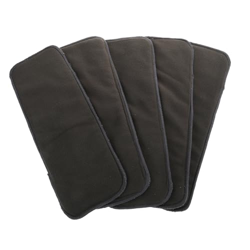 JOINPAYA 5個洗える竹炭ベビーおむパッド快適構造吸収インナー吸湿防臭グレー 新生児用軽量携帯便利