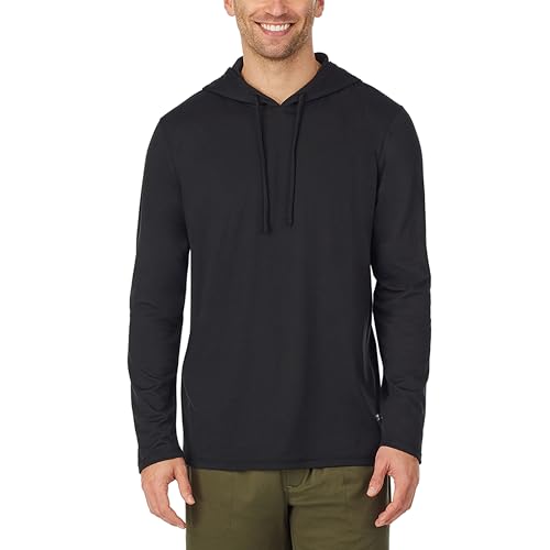 Cuddl Duds Sleepwear for Men Far-Infrared Enhance Moisture Wicking Long Sleeve Pajama Hoodie