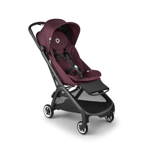 Bugaboo Butterfly – 1 Second Fold Ultra-Compact Stroller – Lightweight & Compact – Great for Travel – Dark Cherry