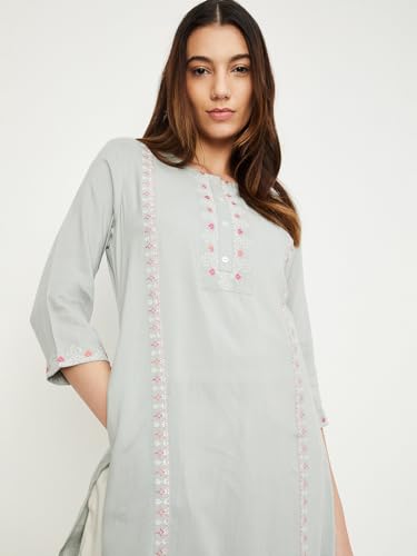 Image of Max Women's Rayon Regular Fit Kurta