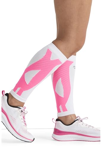 Image of Infinity Leg Calf Compression Sleeve Socks 10-15 mmHg With Moisture Wicking Technology for Men or Women (Unisex) - ELECTRIC