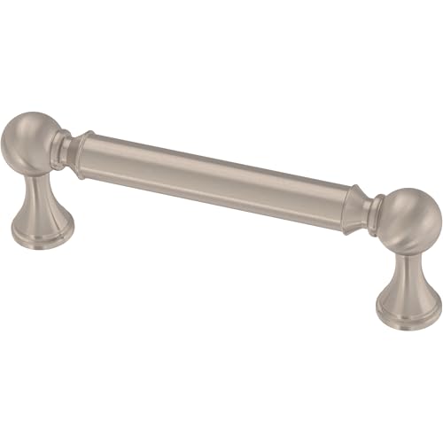 Franklin Brass 10 Pack Brushed Nickel Cabinet Handles 3-3/4 inch (96mm) Kitchen Cabinet Handles and Drawer Pulls for Cupboards and Dressers |Classic Farmhouse