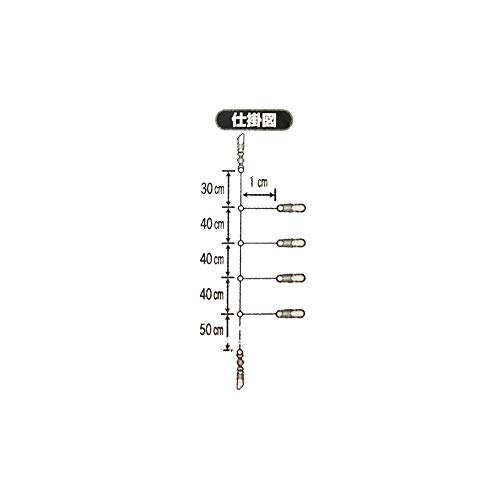 YAMASHITA Harris Light Squid Fishing Leader 4-6 4 piezas corto miniatura 2