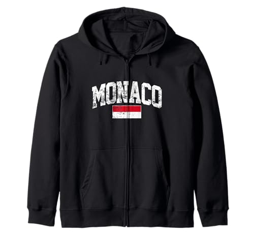 Image of Monaco vacation to Monaco friend Monaco souvenir Zip Hoodie