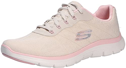 Skechers Zapatillas Flex Appeal 4.0 Fresh Move para mujer, Beige negro., 35.5 EU