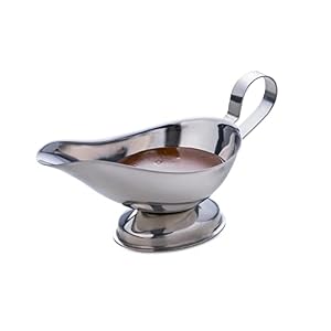 Stainless Steel Gravty Boat 5oz / 150ml – Sauce Boat, Condiment Server