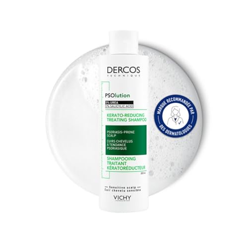 Vichy, Dercos, Shampooing Traitant Kératoréducteur, Cuirs Chevelus à Tendance Psoriasique, 200ml