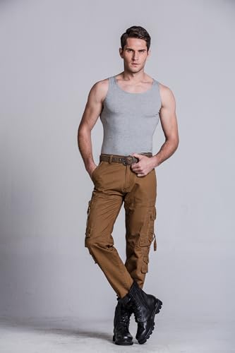 Men's Cotton Casual Military Army Cargo Camo Combat Work Pants2