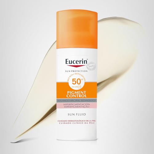 Miniatura 8 de Eucerin Sun Face Pigment Control Fluid Fps 50 50 Ml , Crema Facial Solar Fps 50 Con Filtros Uva Uvb, Protección Solar Antimanchas Y Antipigmentación, Crema De Sol Para Todo Tipo De Pieles
