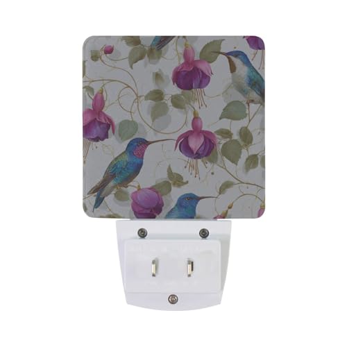 Lámpara de noche con sensor y luz LED diseño colibrí miniatura 6