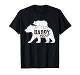 Daddy Bear Fathers Day Cute Baby Cub Papa Dad-a Pops T-Shirt Small
