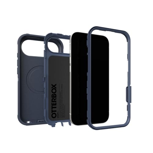 Image of OtterBox iPhone Air Defender Pro Series Case - Blue Sentiment - Tough, Rugged & Durable iPhone Case, Snaps on MagSafe