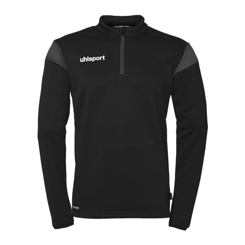 uhlsport Squad 27 1/4 Zip Top Fußball Langarm Fußball-Top und Sport-Pullover im Unisex-Schnitt