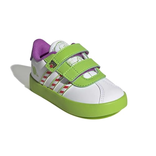 Image of adidas Boys Vl Court 3.0 Slip On Sneakers Shoes Casual - Pink, White