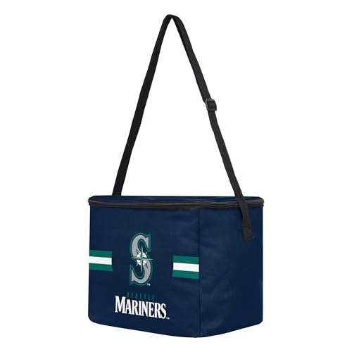 Image of FOCO MLB Officially Licensed Primary Logo Team Stripe 6 or 12 Pack Soft Insulated Game Day Baseball Lunch Tote Cooler
