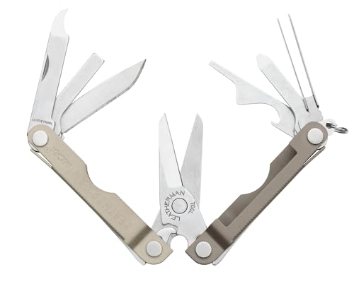 Image of LEATHERMAN, Micra, Keychain Multi-tool with Grooming Tools, Mini Pocketknife for Everyday Carry (EDC), Hobbies & Outdoors, Built in the USA, Winter Fog