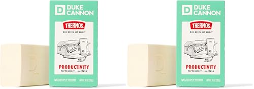 Image of Duke Cannon x THERMOS Productivity Scent Bar Soap for Men, Large Brick Bar Soap, 10 oz (Pack of 2)