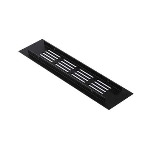 Rectangular Ventilation Grille, 2Pack 200mm*50mm Air Vent Grille, Aluminum Alloy Kitchen Air Vent Cover