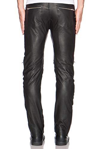 Men's Leather Pant Genuine Lambskin Trouser Jeans Style Pant TP0063