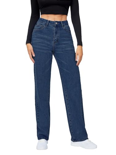 TOPLOT Straight Leg Jeans for Women