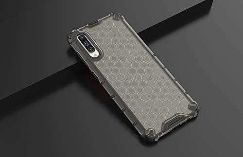 Image of Glasgow | for Samsung Galaxy A50 Honeycomb Pattern Back Case Cover for Samsung Galaxy A50 with 4 Bumper Corners and Military Grade Protection - Black