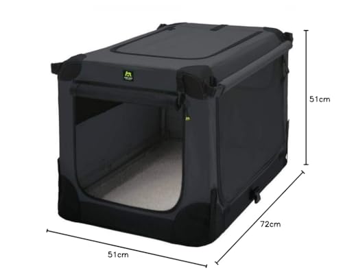 Maelson Soft Kennel Hundebox - Anthrazit - 72 x 51 x 51 cm