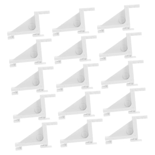 GALPADA 15 piezas Clip de Estante para Refrigerador y Congelador Soportes Plásticos para Estantes Organizador Reutilizable para Congelador y Refrigerador Instalación y Uso Seguro