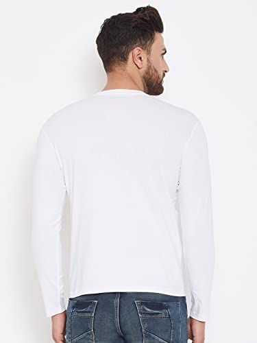 Image of London Crew Round Neck Full Sleeve Regular Fit Casual Cotton Plain Solid Tshirt for Men Full-Solid-23