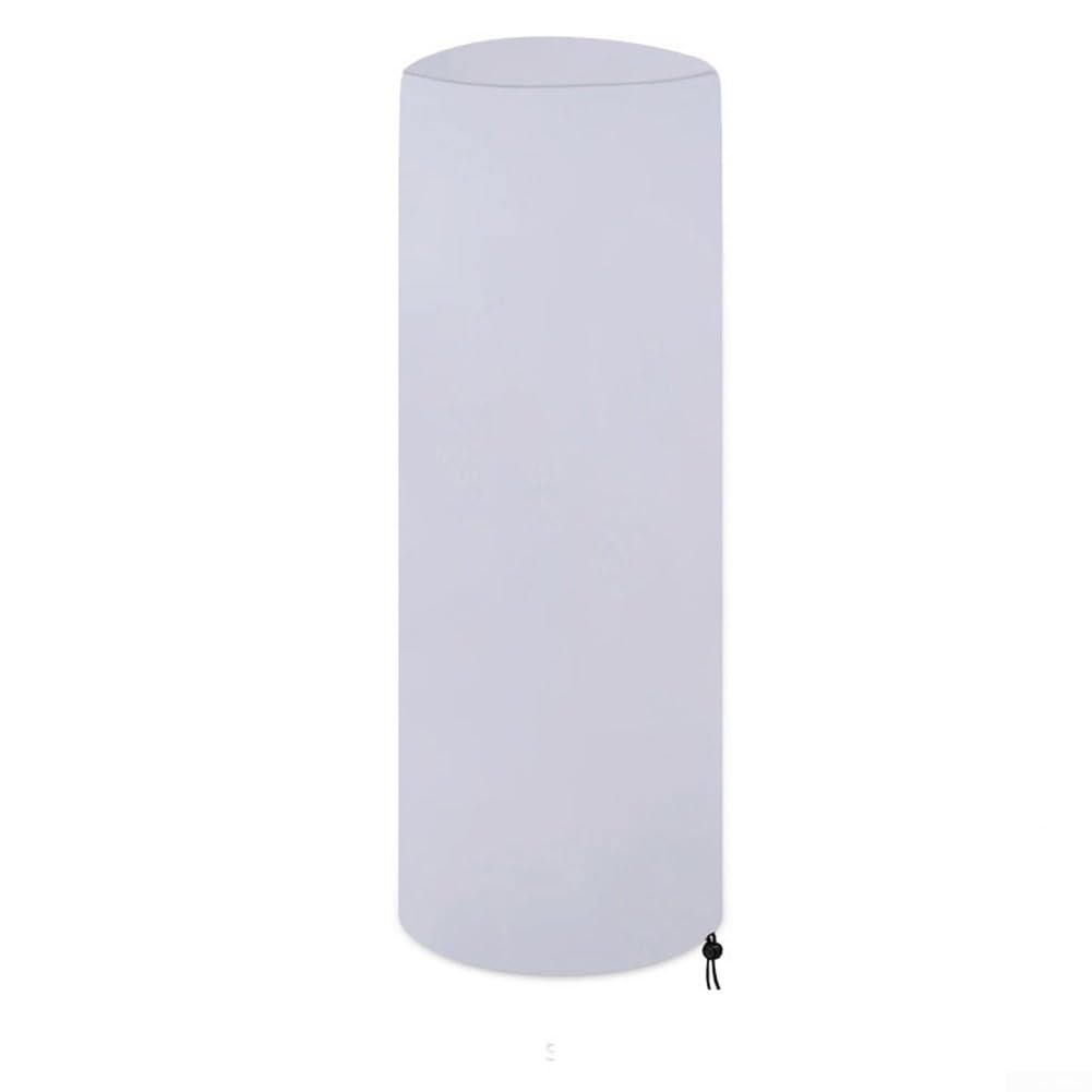 Cubierta de calentador al aire libre para uso en patio, tela Oxford 210D, 120 x 50 cm, resistente a la intemperie y al polvo (plata)