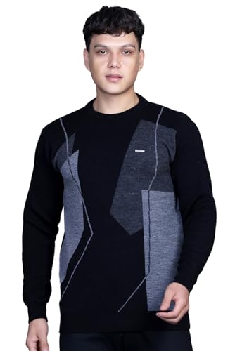Image of GODFREY Full Sleeve Woolen Sweater for Man Winter Wear - Round Neck Pullover Regular Fit
