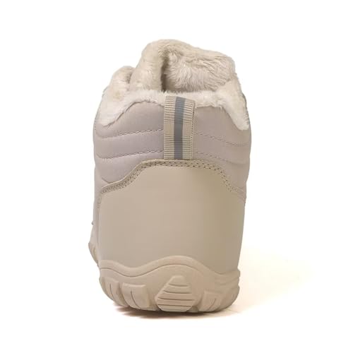 Jakcuz Women Snow Boots Waterproof Non-slip Ankle Boots with Fur Lining Warm Winter Shoes for Women3