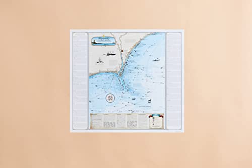 Sealake Products North Carolina Shipwreck Chart: Cape Fear & Frying Pan Shoals (Paper) #TOP23