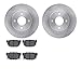 Dynamic Friction Company Rear Brake Rotors with 5000 Advanced Brake Pads 6502-67187