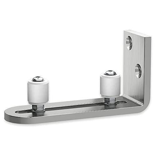 LWZH Floor Guide Schuur Deur Gids Schuifdeuren Schuur Deur Floor Guide Roller Bottom Verstelbare Stay Roller, Zilver - Image 5